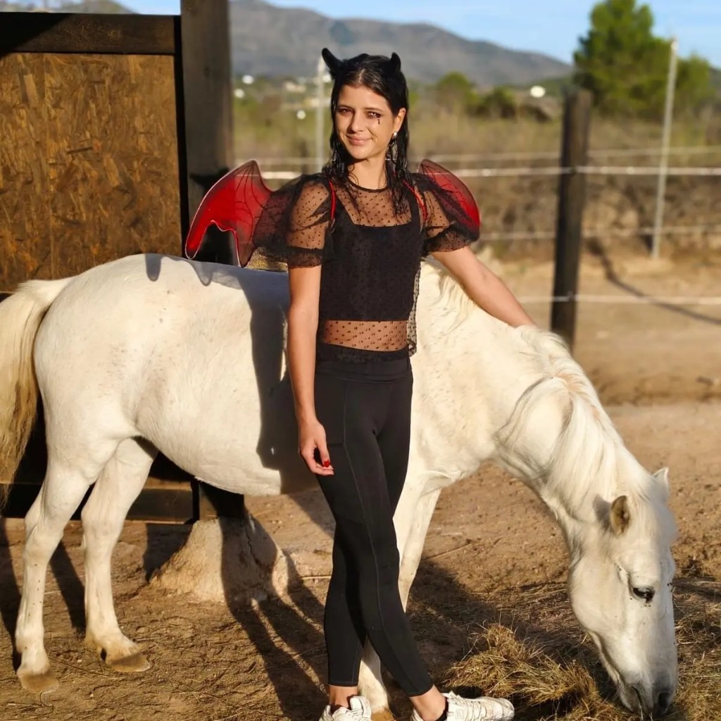 Halloween at the farm with horses